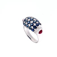 Ringe Crivelli Dame ZAFFIRO in Weißgold Zaffiro 10011621 ZF 3.73 + 0.87 RB